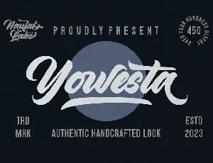 Yowesta font