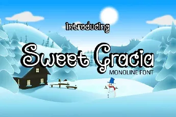 Sweet Gracia – Monoline font