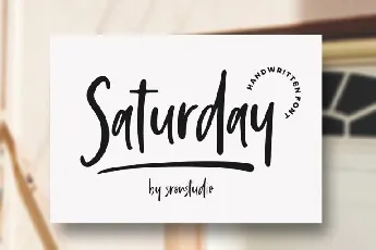 Saturday Vibes Script font