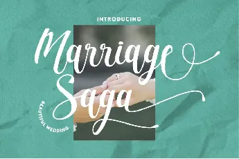 Marriage Saga font