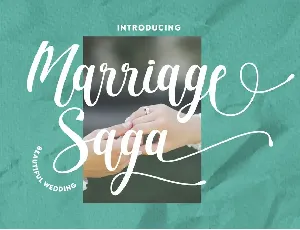 Marriage Saga font