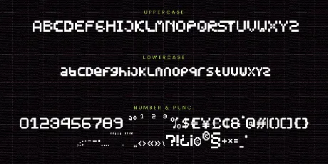 Pixelate font