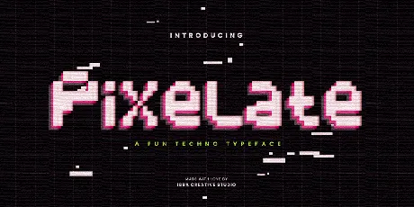 Pixelate font