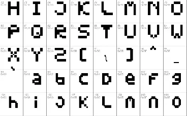 Pixelate font