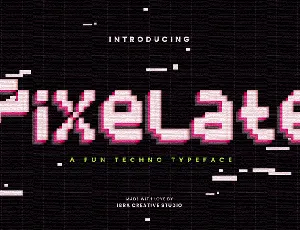 Pixelate font