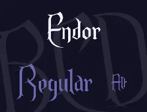 Endor font