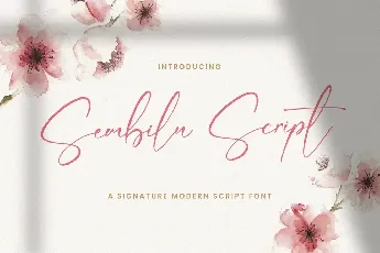 Sembilu Script font