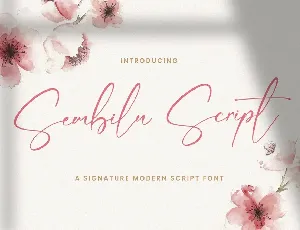 Sembilu Script font