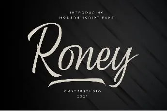 Roney font