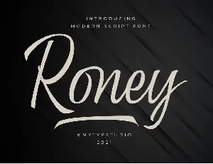 Roney font