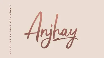 Anjhay Script font