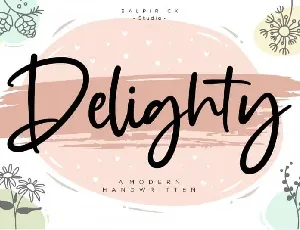 Delighty Handwritten font