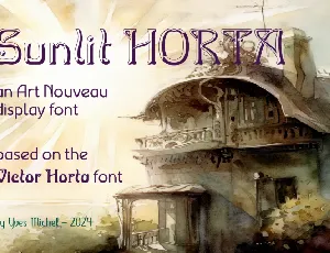 Sunlit Horta font