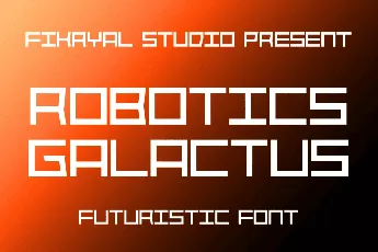 Robotics Galactus font