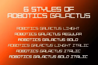 Robotics Galactus font