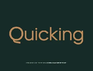 Quicking font