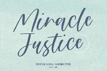 Miracle Justice font