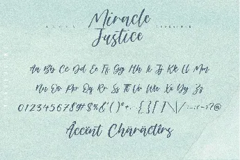 Miracle Justice font