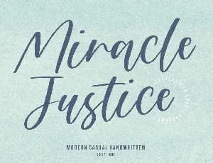 Miracle Justice font