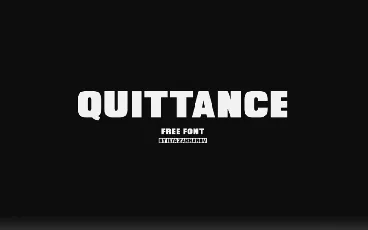 Quittance Typeface Free font