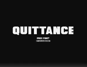 Quittance Typeface Free font