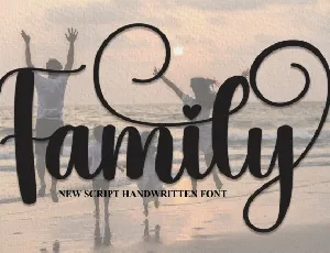 Family Handwritten font