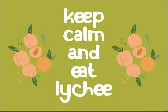 Lychee Farmland font