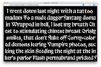 Trickster font