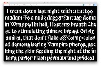 Trickster font