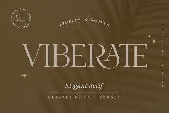 Viberate font