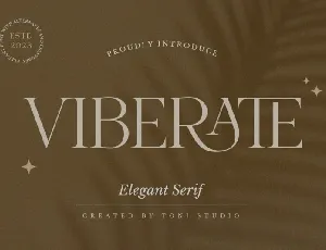 Viberate font