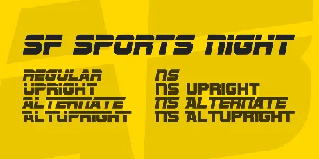 SF Sports Night font