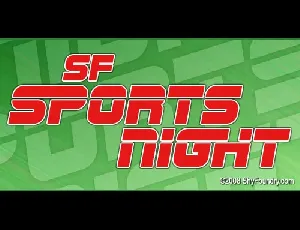 SF Sports Night font