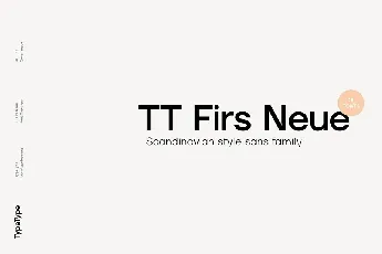 TT Firs Neue Family font
