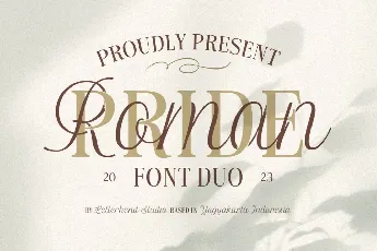 Roman Pride font