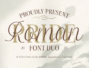 Roman Pride font