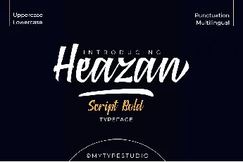 Heazan font