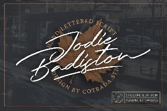 Jodie Badiston Script font