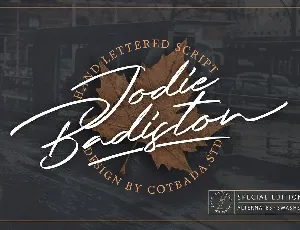 Jodie Badiston Script font