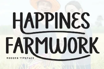 Happines Farmwork Display font