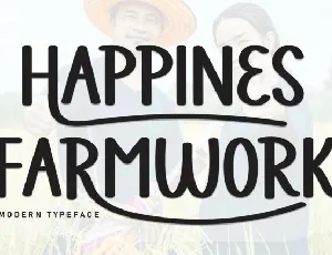 Happines Farmwork Display font