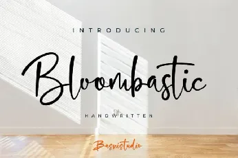 Bloombastic font