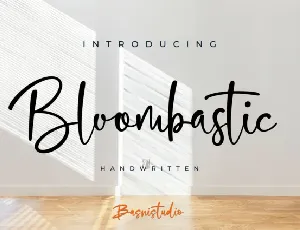 Bloombastic font