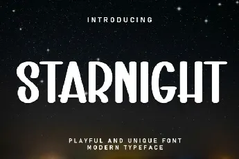 Starnight Display font