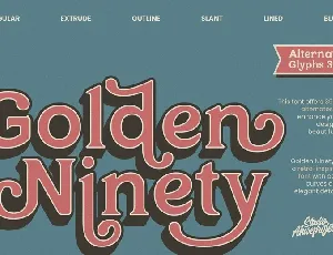 Golden Ninety-4 font