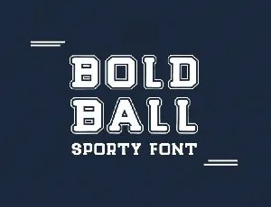 Bold Ball font