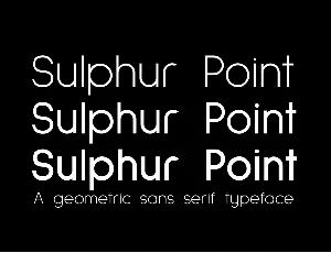 Sulphur Point Family Free font