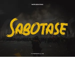 Sabotase font