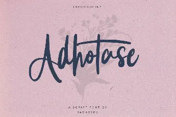 Adhotase font