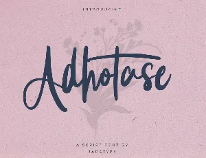 Adhotase font